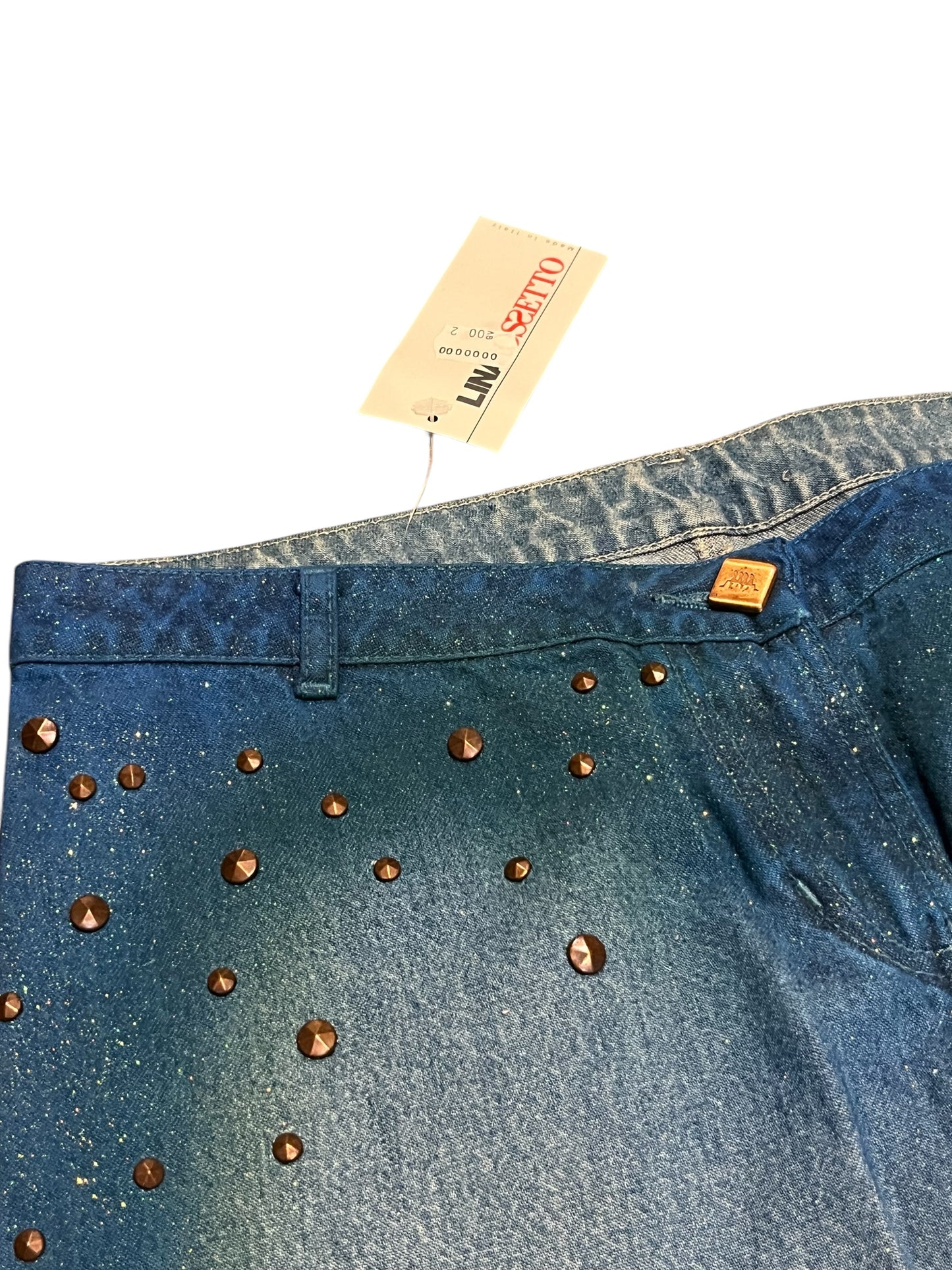 Vintage Glitter Baggy Jeans (44)