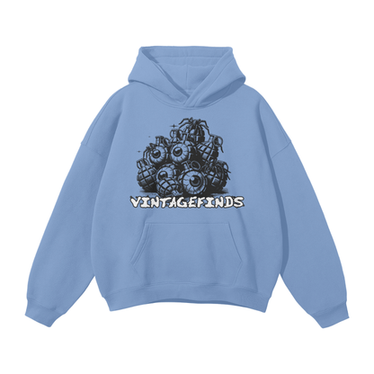 Streetwear Unisex Oversized Solid Color Fleece Hoodie