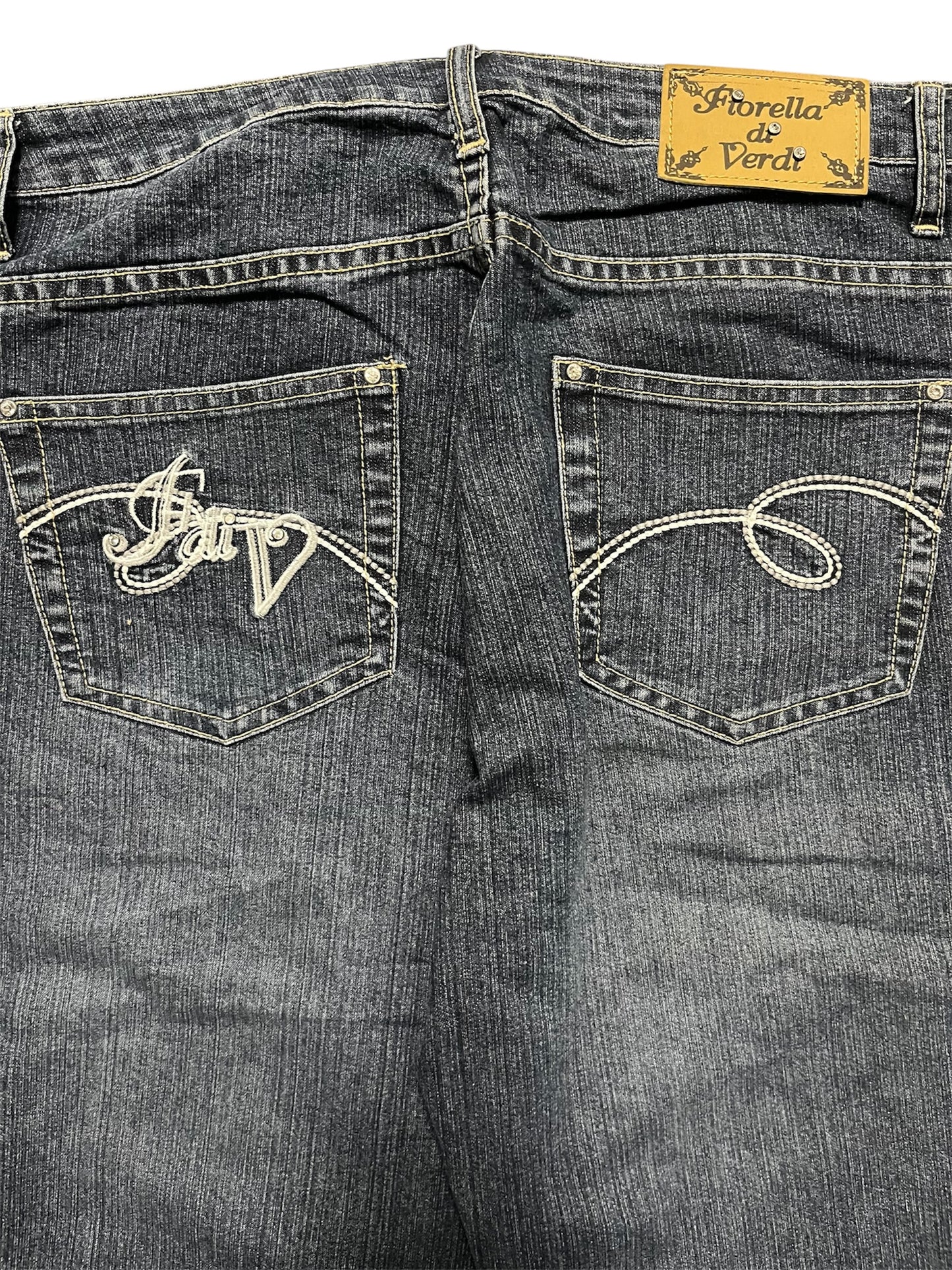 Baggy Jeans Embroidered Print (44)