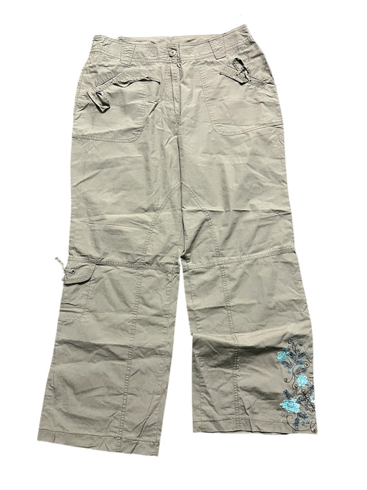 Baggy pants Embroidered flower Print (44)