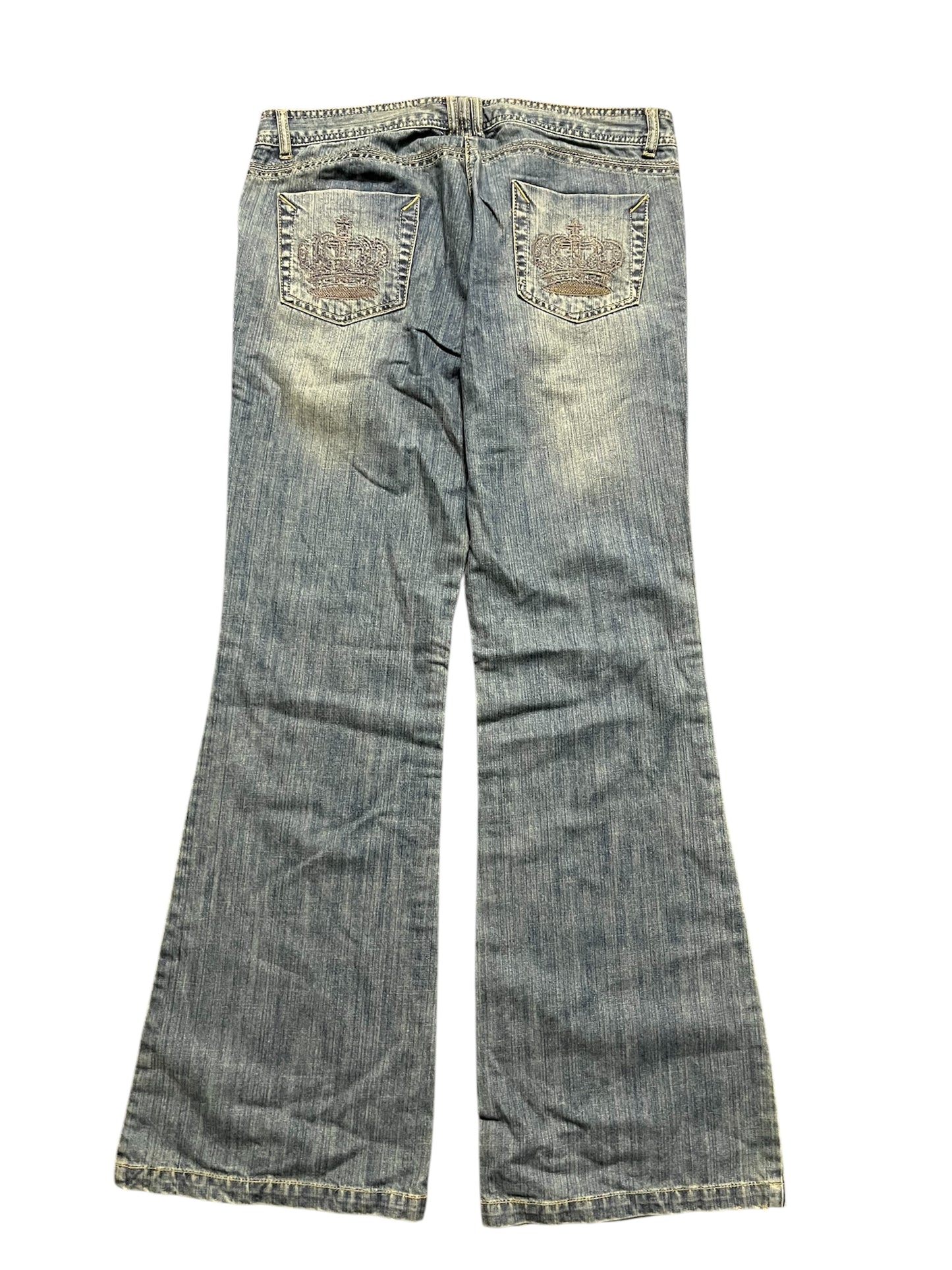 Baggy jeans Embroidered Crown Print (44)