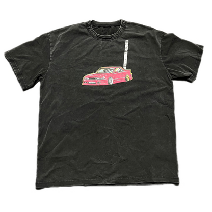 Vintage Retro car print shirt (M)