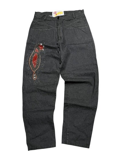 Baggy Embroided Jeans (48)