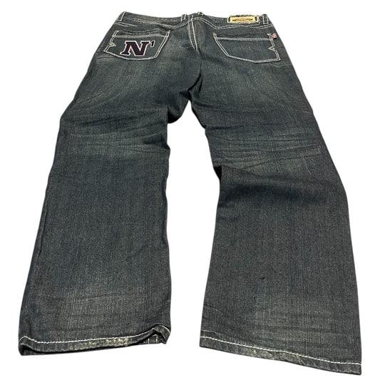 Vintage Embroidered baggy Jeans