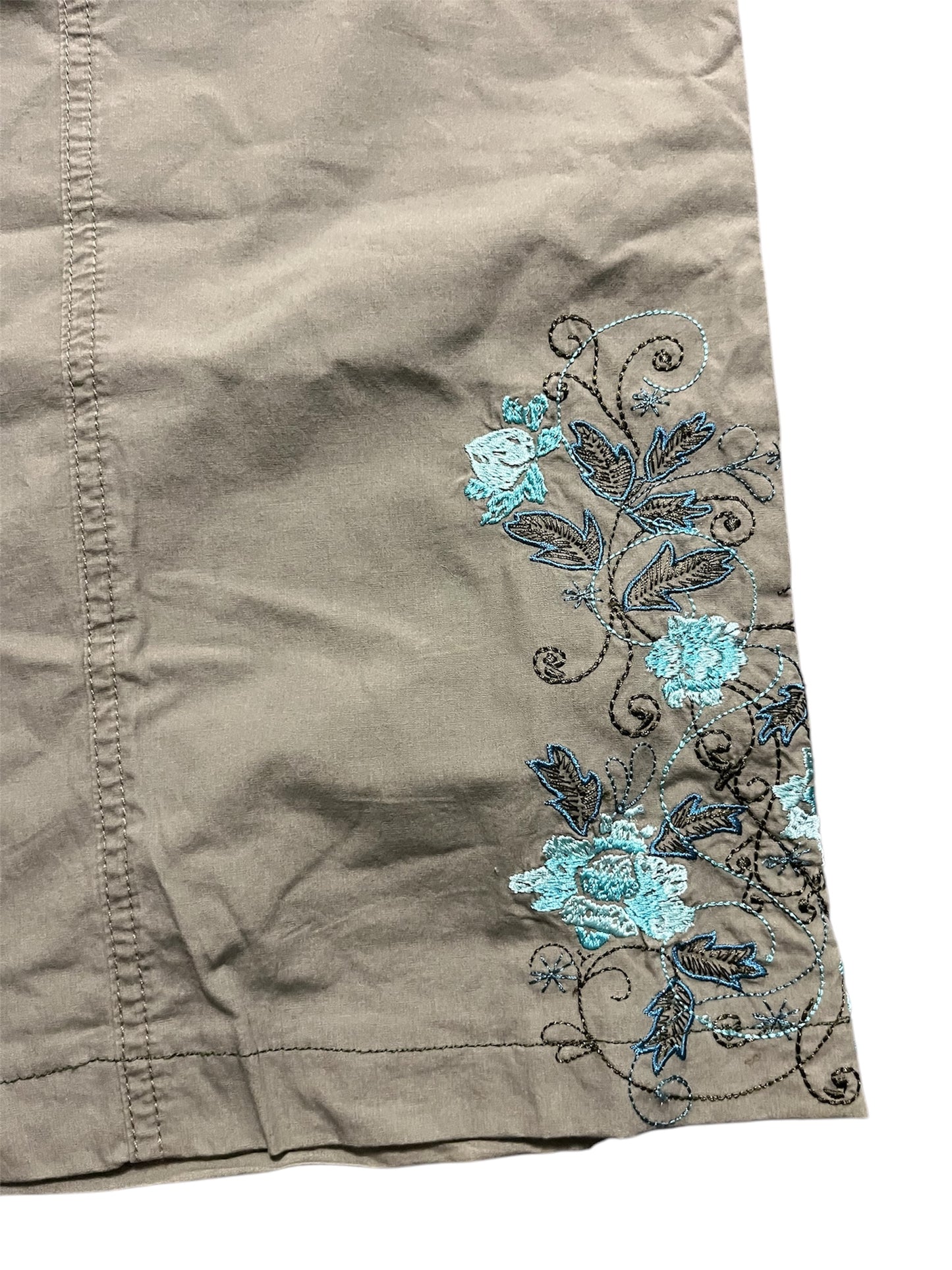 Baggy pants Embroidered flower Print (44)