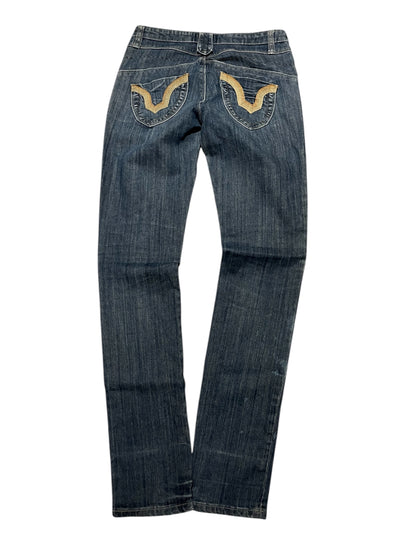 Vintage Embroidered Backpocket Jeans (30)