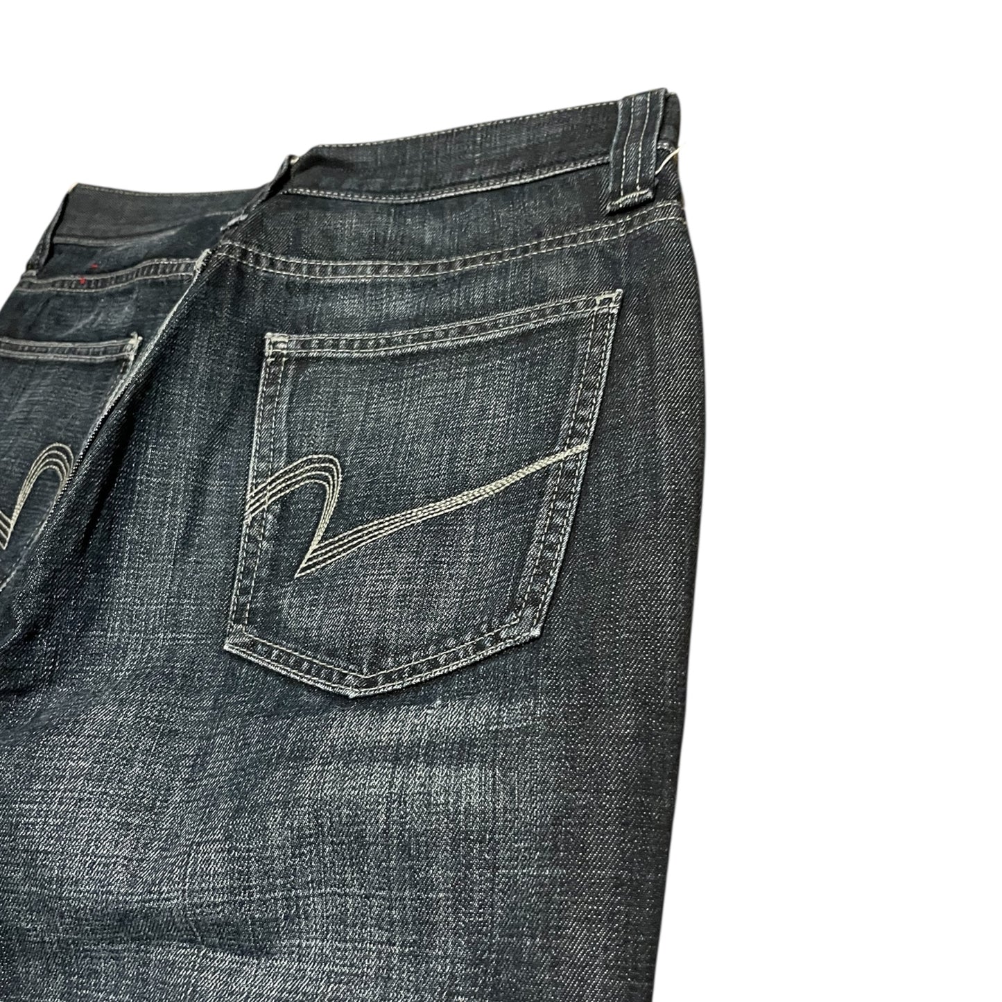 Vintage Baggy Jeans Embroidered backpocket (30/32)